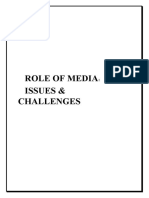 Role of Media Issues & Challenges