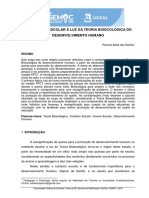 Artigo OKContexto Escolar À Luz Da Teoria Bioecológica Do Desenvolvimento Humano