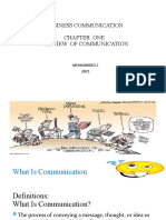 Business Communication Chapter One Overview of Communication
