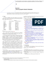 Analysis of Cast Iron by Spark Atomic Emission Spectrometry: Standard Test Method For