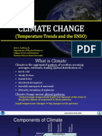 Climate Change: (Temperature Trends and The ENSO)