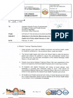 Division Memorandum on COVID-19 Reporting Procedures