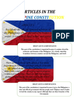 2 ARTICLES IN THE PHILIPPINE CONSTITUTION - Vitales
