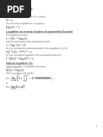 Logarithm Rules