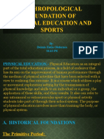 SF Anthropological Foundations of PE and Sports