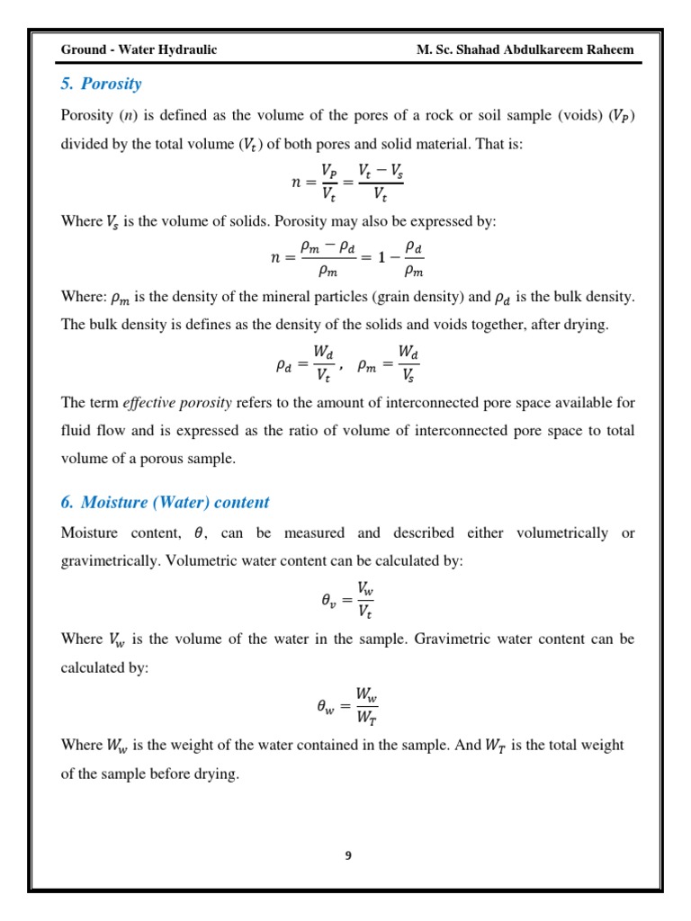 Understanding Soil Porosity and Moisture | PDF | Porosity | Hydrology