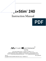 Manual Electroestimulador Mettler Electronics Me240