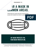 Wear A Mask in Common Areas.: My Mask Protects You. Your Mask Protects Me