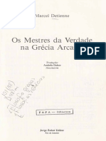 Marcel Detienne, Andrea Daher - Os Mestres Da Verdade Na Grécia Arcaica-Jorge Zahar (2003)