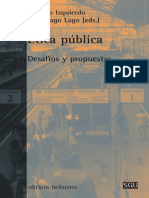 Antonio Izquierdo y Santiago Lagos (Eds.) (2008) Etica Publica. Desafios y Propuestas