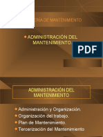 Adminstración y Organización Del Matto.