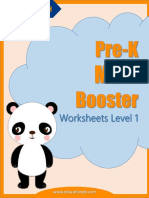 Pre-K Math Booster Worksheets Level 1