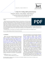 Dry-Reagent Strips For Testing Milk Pasteurization