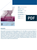 Introduccion A La Psicopatologia y La Psiquiatria 8ed