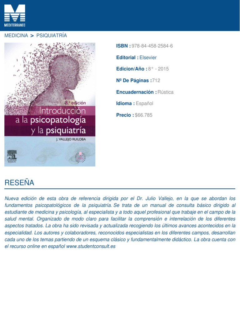 Introducción a la Psicopatología y Psiquiatría | PDF
