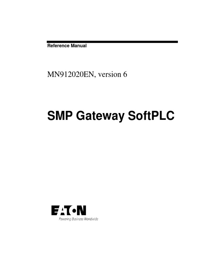 SMP Gateway SoftPLC Reference Manual | PDF | Software | Integrated ...