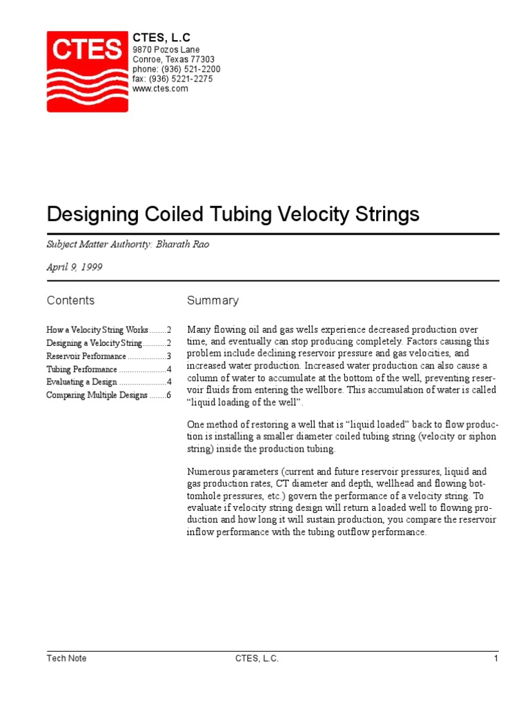 Tech Note Velocity String | PDF
