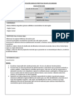 Planificación Diaria de Prácticas en Nivel Secundario - Las 2 Clases