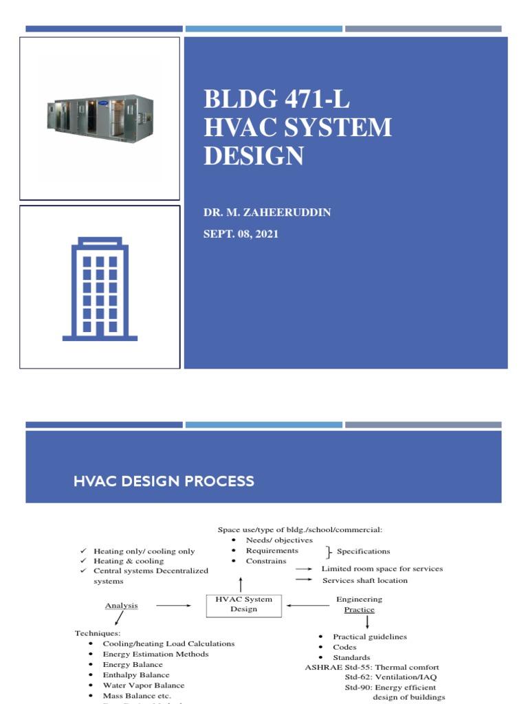 HVAC System Design Process Overview | PDF | Design