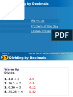 Warm Up Problem of The Day: Course 1