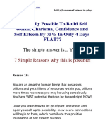 Build Your Self Esteem in 4 Days FLAT! Nicholas Finnegan