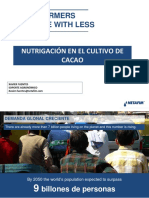 Nutrigacion en Cultivo de Cacao