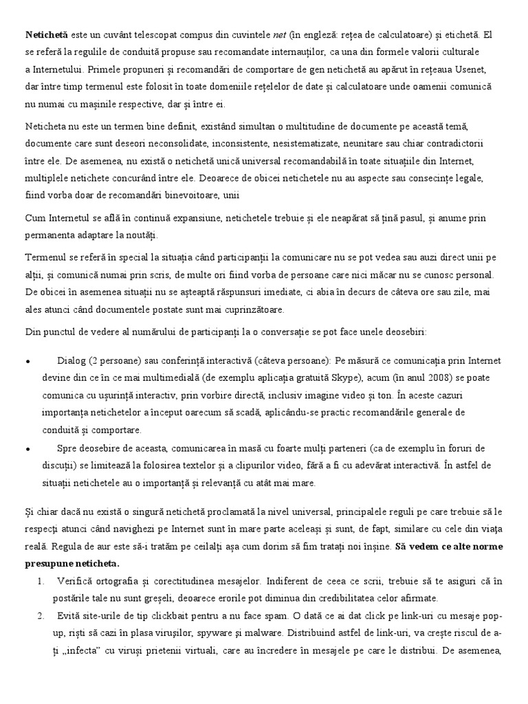 Neticheta | PDF