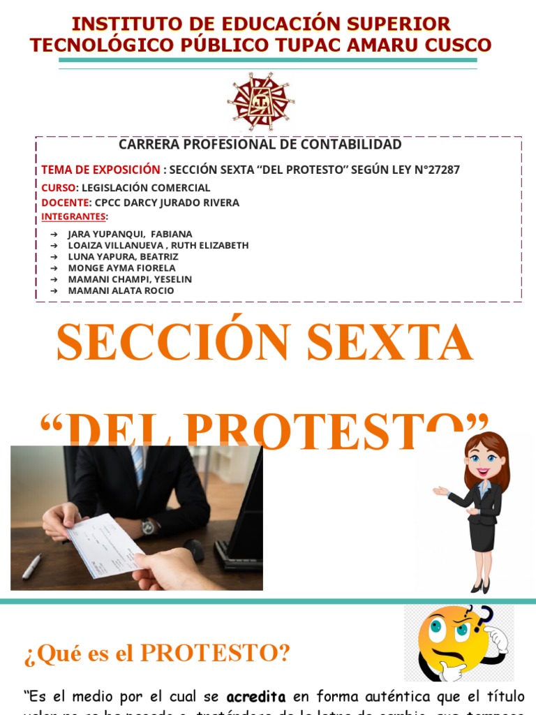 Definición y Proceso del Protesto | PDF | Pagaré | Cheque