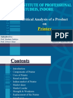 Critical Analysis of A Product On: Printer