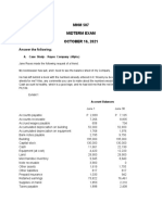 MHM 507 Midterm Exam OCTOBER 16, 2021: Answer The Following