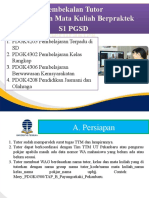 01.PembekalanTutor Matakuliah Berpraktek PGSD News