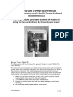 D1 Swing Gate Control Board Manual