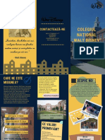 Dark Blue and Yellow Houses Real Estate Tri-Fold Brochure