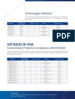 Calibration Blocks for Thickness Gages and Ultrasonic Inspection