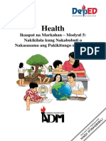 Health 1 - Q4 - M5 - Nasasabi Kung Nakabubuti o Nakasasama Ang Pakikitungo Sa Kapwa