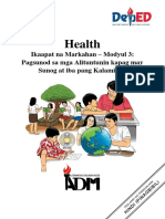 Health 1 - Q4 - M3 - Pagsunod Sa Mga Alituntunin Kapag May Sunog at Iba Pang Kalamidad