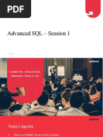 Advanced SQL Presentation Template