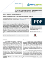 Tension Pneumothorax During Liver and Kidney Transplantation in A Patient With Adult Polycystic Kidney Disease