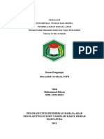 MAKALAH PENGERTIAN MODEL PEMBELAJARAN BAHASA ARAB