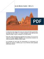 Pirámides de Meroë, Sudán - 300 A C
