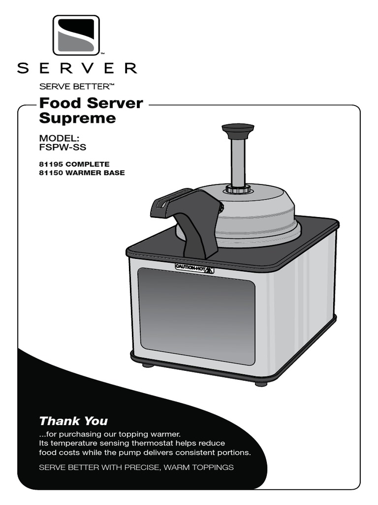 Server Supreme Rethermalizer Manual | PDF | Corrosion | Thermostat