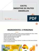 Smoothie de Frutos Amarillos