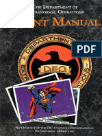 DC Universe RPG - DeO Agent Manual