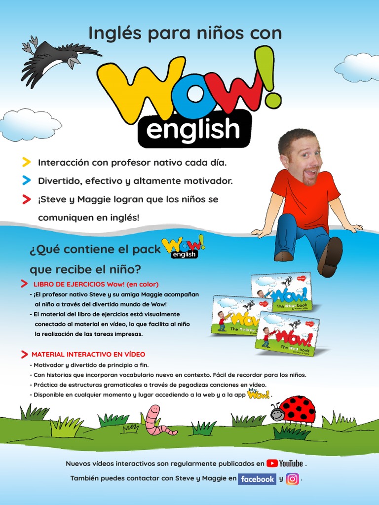 WOW English Ingles para NIÑOS PDF Idioma en Inglés Cognición