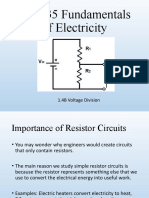 ET1135 Fundamentals of Electricity 1 - 4b Voltage Dividers