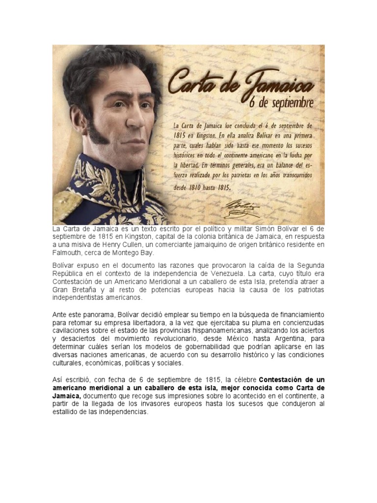 Carta de Jamaica PDF
