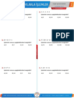 6.02 - Doğal Sayılarla İşlemler Testi