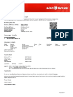 Lion Air eTicket Itinerary Receipt