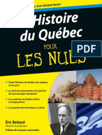 L'Histoire Du Québec Pour Les Nuls