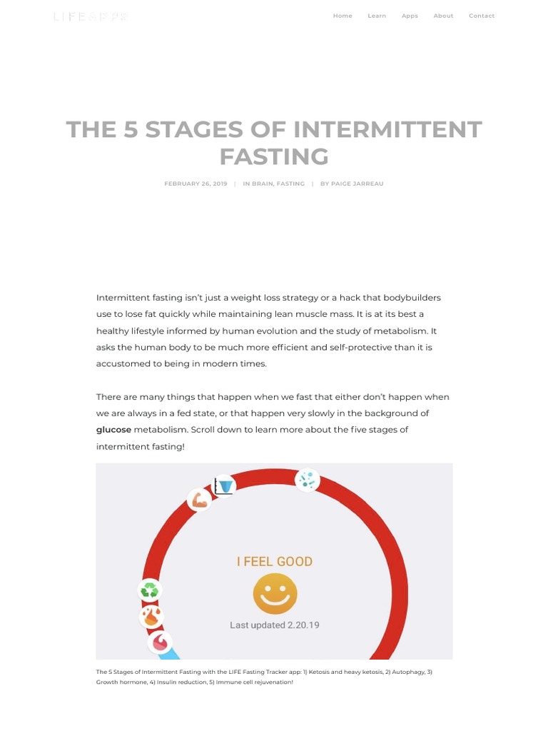 The 5 Stages of Intermittent Fasting - LIFE Apps - LIVE and LEARN | PDF ...